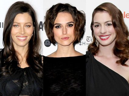 Jessica Biel, Keira Knightley, Anne Hathaway Jessica Biel, Keira Knightley, Anne Hathaway